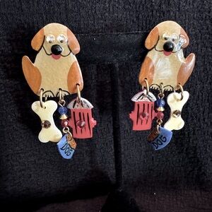 Pierced light weight novelty earrings by MAM Designs.